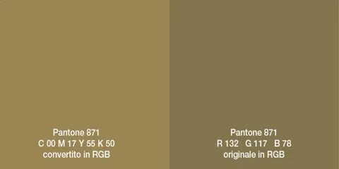Colore oro in RGB e html - Combigraf srl - Azienda Grafica