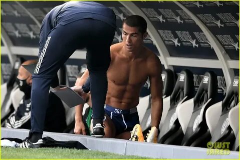 Cristiano Ronaldo Strips Down to His Underwear During Soccer