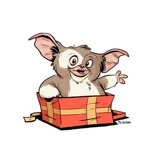 Gizmo Gift - Illustration + Card on Behance