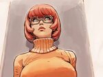Скачать обои грудь, девушка, арт, очки, Scooby-Doo, Velma Di
