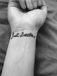 Just breathe wrist tattoo #justbreathe #tattoo this is only 
