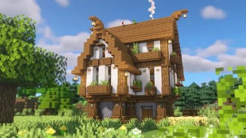 Three-storey medieval house : Minecraftbuilds Minecraft hous