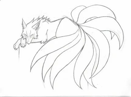 Nine Tailed Fox Sketch at PaintingValley.com Explore collect