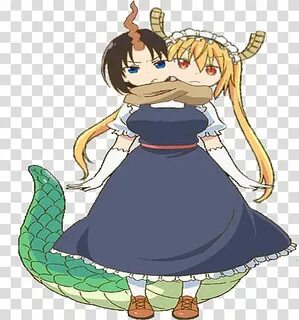 Tohru and Elma conjoined transparent background PNG clipart 