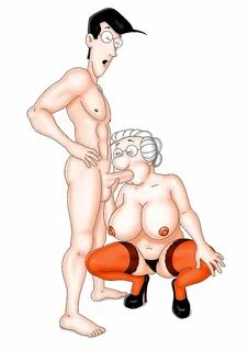 Old sexy cartoon granny