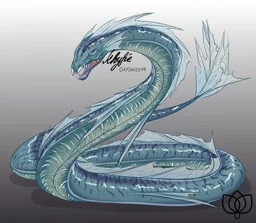 Basilisk - Water Edition by khyfie Sea serpent, Serpent, Dra