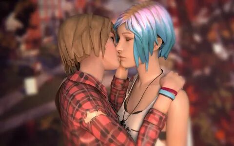 Chloe and Max kiss Life is strange, Life is strange fanart, 