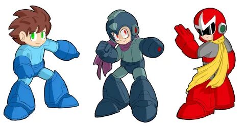 SSB4 Mega Man alternate costumes 1 by Estefanoida on Deviant