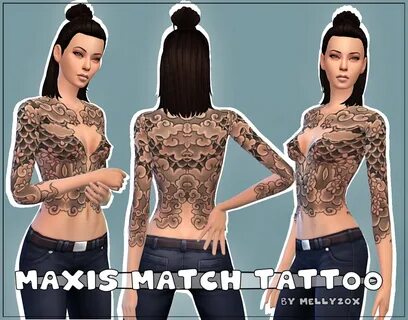 melly20x-sims: " Maxis Match Tattoo Maxis Match Tattoo by Me