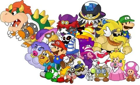 Squish-squash 191 26 Paper Mario Cast By Therealmulderman - 