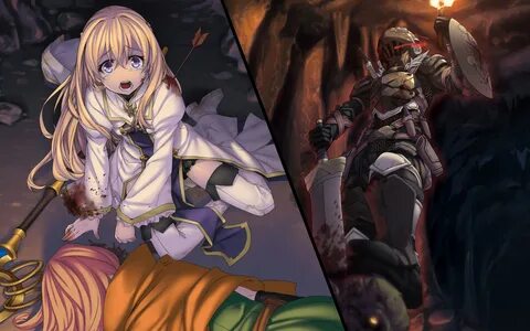 Wallpaper Anime, Goblin Slayer, Onna Shinkan, Blood backgrou