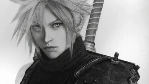 Drawing Final Fantasy 7 Remake : Cloud Strife - YouTube