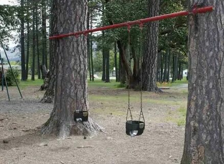 How To Hang A Baby Swing Between Two Trees - Leonardsoloways