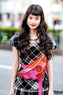 Japanese Teen Model in Retro Streetwear Style w/ San To Nibun No Ichi, Burberry,