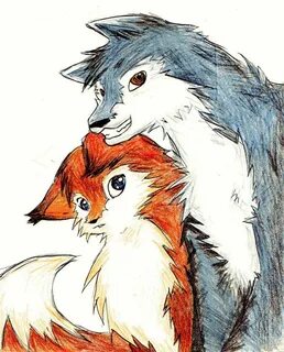 Fox and Wolf Fox artwork, Fox art, Cartoon wolf