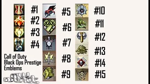 Updated) Black Ops: 1-15 Prestige (All Icons/Emblems) w/ Com