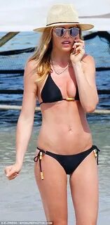 Abbey Clancy shows off bikini body on holiday with husband P