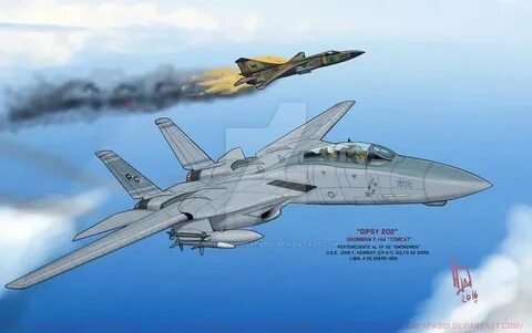 Gypsi 202 Grumman f-14A Tomcat Vf-32 Swordmen by Pollitoconp