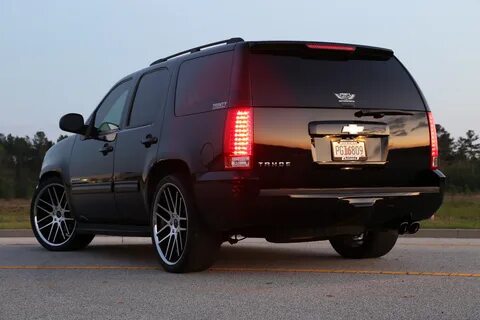 Lowered and Magnuson Supercharged 2010 Tahoe on 24s - Trinit