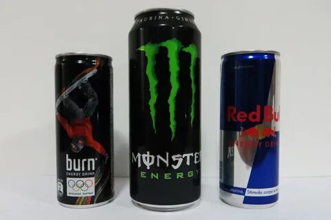 Test Energy Drink: Red Bull, Moster, Burn