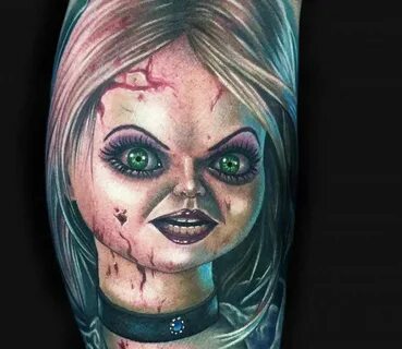 Bride of Chucky tattoo by Mike Devries Post 16552 Chucky tat