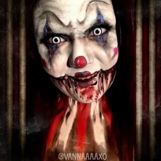 Giggles The Clown By @vannaaaaxo On Instagram. Scary clown c