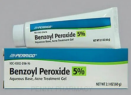 Benzoyl Peroxide 5% Acne GEL 2.1oz ( 60gm ) PERRIGO - PHARMA