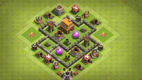 30+ Best Town Hall 4 Base Links (War,Farming) 2022 (New!