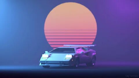 Wallpaper ID: 101442 / synthwave, 1980s, car, retrowave, pop