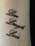 Live Laugh Love Tattoos On Wrist / Infinity wrist tattoo. "L