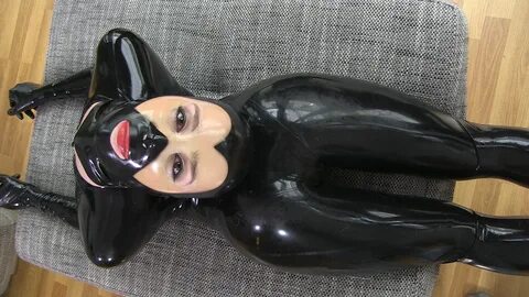 Katja transformed in latex puppet. 