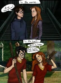 Ginny Weasley And Harry Potter Kissing Fan Art - Фото база