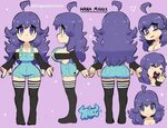Anime Girl Character Sheet