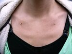 45+ Clavicle Piercing With Dermals