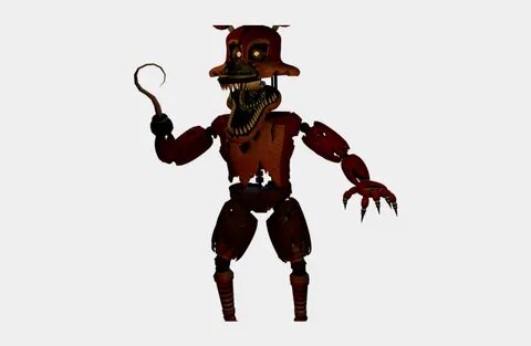 Nightmare Foxy Clipart Transparent - Nightmare Withered Gold