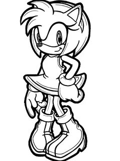 Perfect Amy Rose for Kids Coloring Pages - Amy Rose Coloring