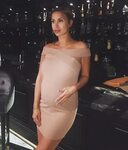 Pregnant Ferne McCann shows off baby bump in nude dress Dail