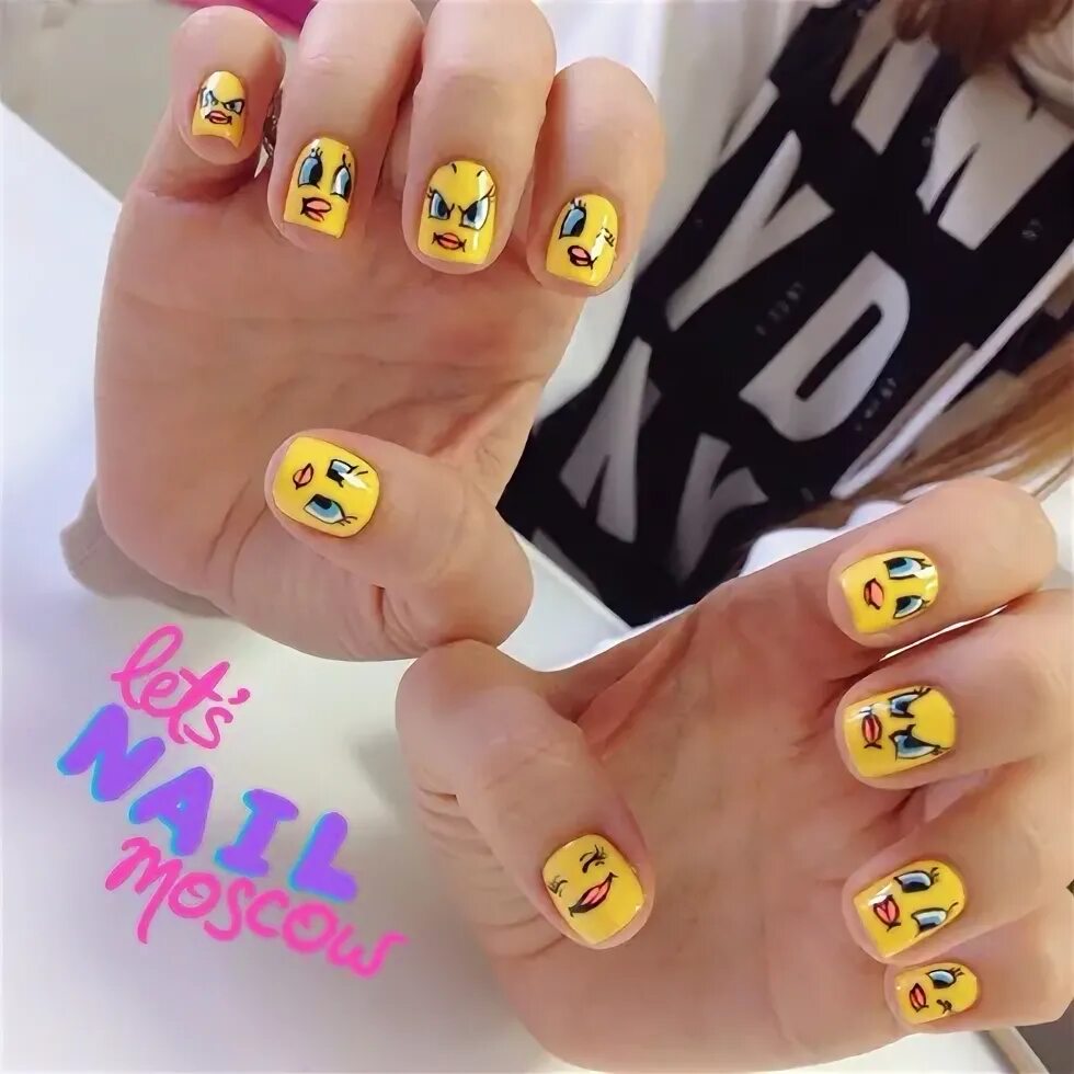 Tweety nails 💕 🐤 💕 - Nail Art Gallery