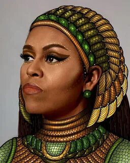 Black African Queen Drawing