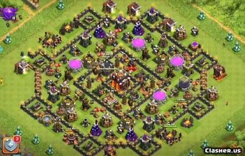 Town Hall 10 TH10 Ring/Farm/Trophy base v70 With Link 0-2020