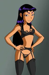 Xbooru - blackfire female only garter belt lingerie solo tee