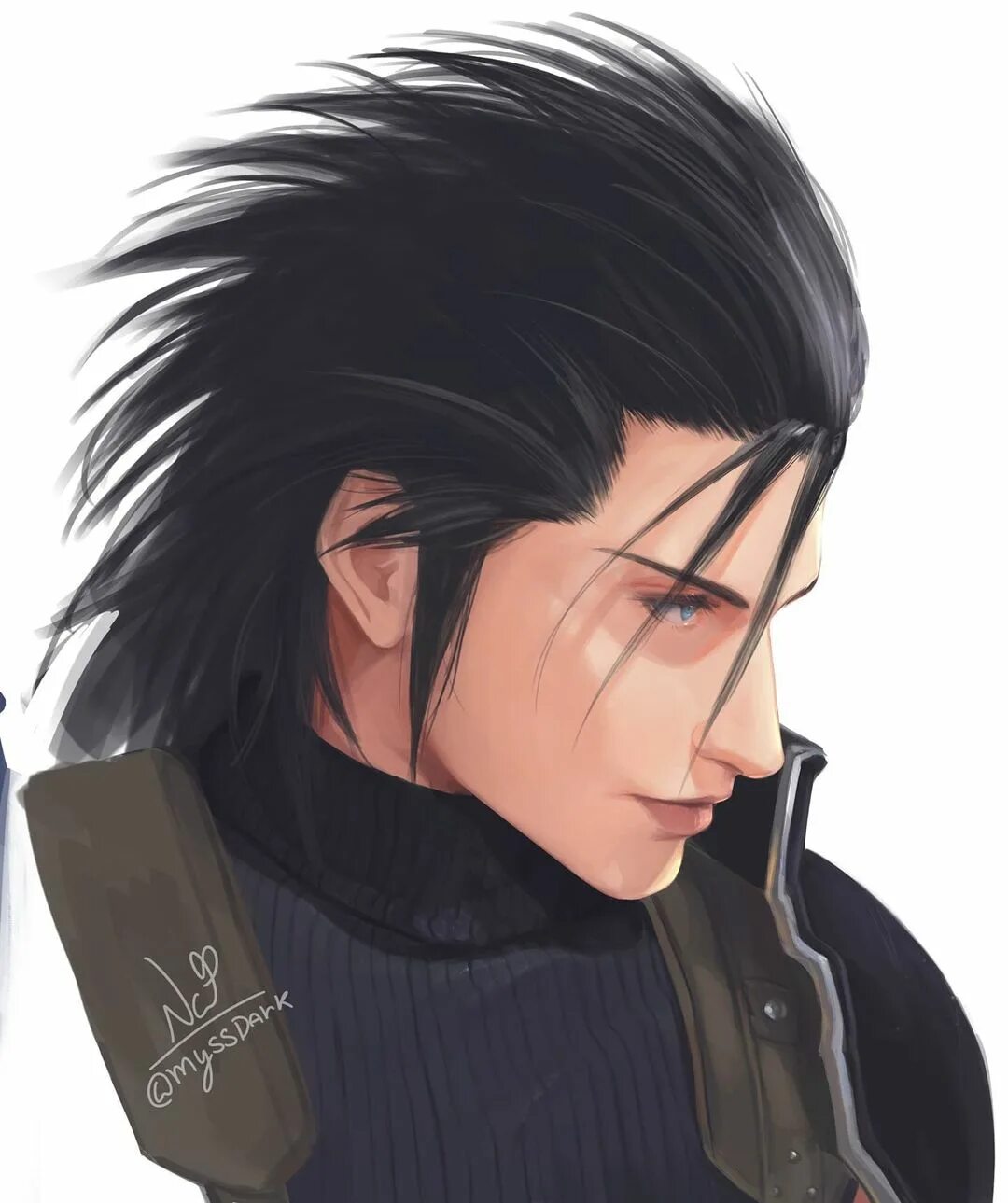 with zack fair!used some screenshots from the game as ref : )#FF7Remake #ff...