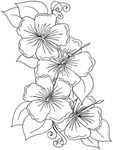 Hibiscus Flower coloring pages. Download and print Hibiscus 