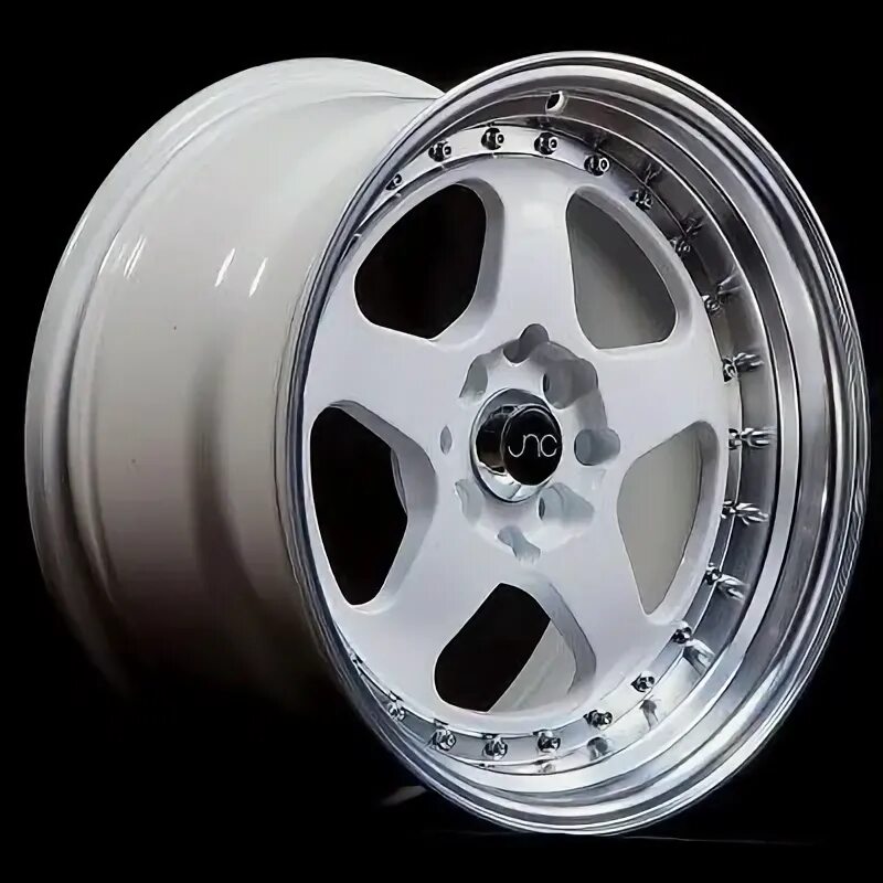 JNC WHEELS JNC010 17x9 4x100/114.3 +25 WHITE MACHINE LIP SET