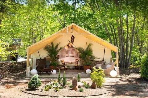 Maine's New Glamping Tents Are So Darn Pretty