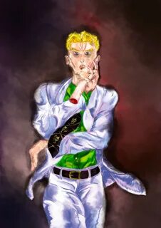 ArtStation - Yoshikage Kira Fanart (jojo's bizarre adventure