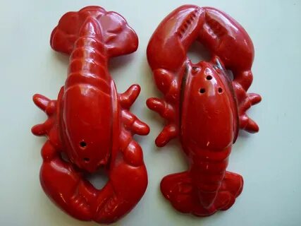 Vintage Lobster Salt and Pepper Shakers Made in Japan Etsy V