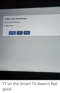 Unable to Load Requested Page Failed to Load YOUTUBE 0 Loadi