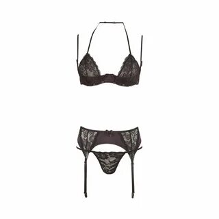 Conjunto sexy de 3 piezas serie "Strip" con copas desmontabl