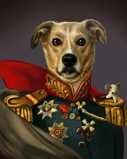 Classy custom pet, Custom Pet Portraits, Royal pet Portrait,